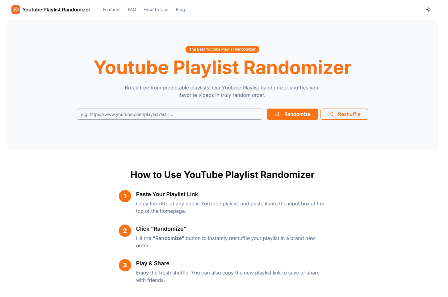 YouTube Playlist Randomizer gallery image