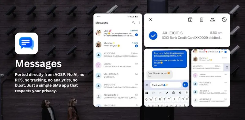 Messages screenshot 1
