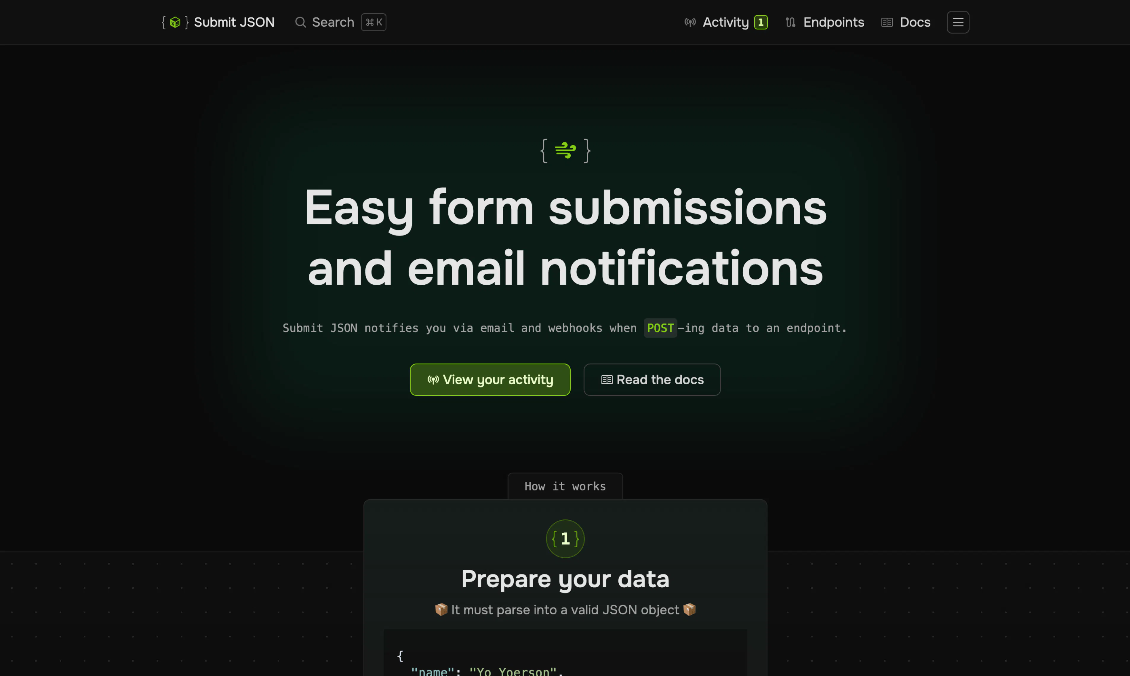 Submit JSON gallery image