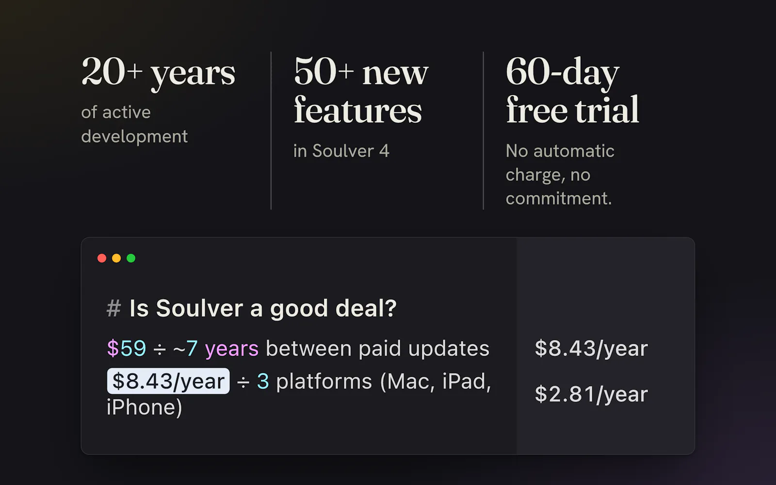 Soulver 4 screenshot 7