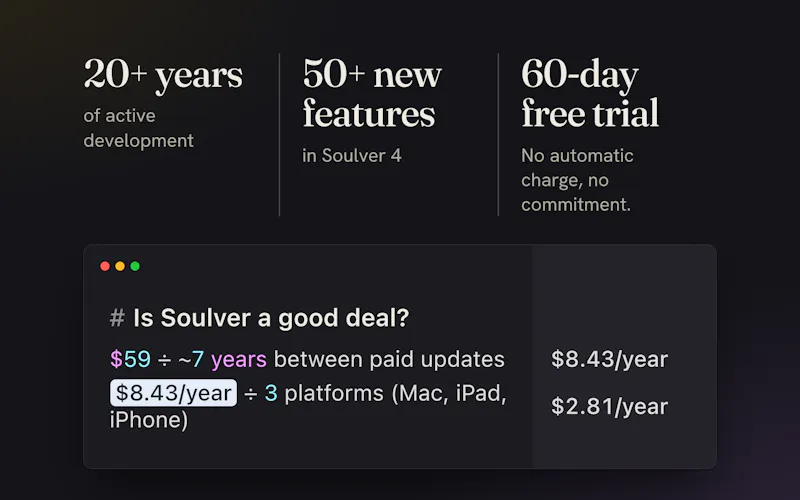 Soulver 4 screenshot 7