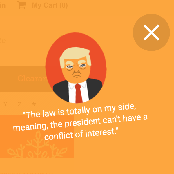 Don't Pay Trump – The Simple Trump Boycott Extension gallery image