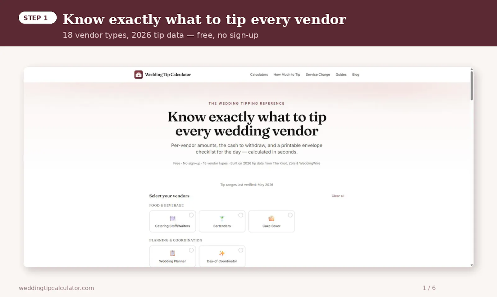 Wedding Tip Calculator screenshot 4