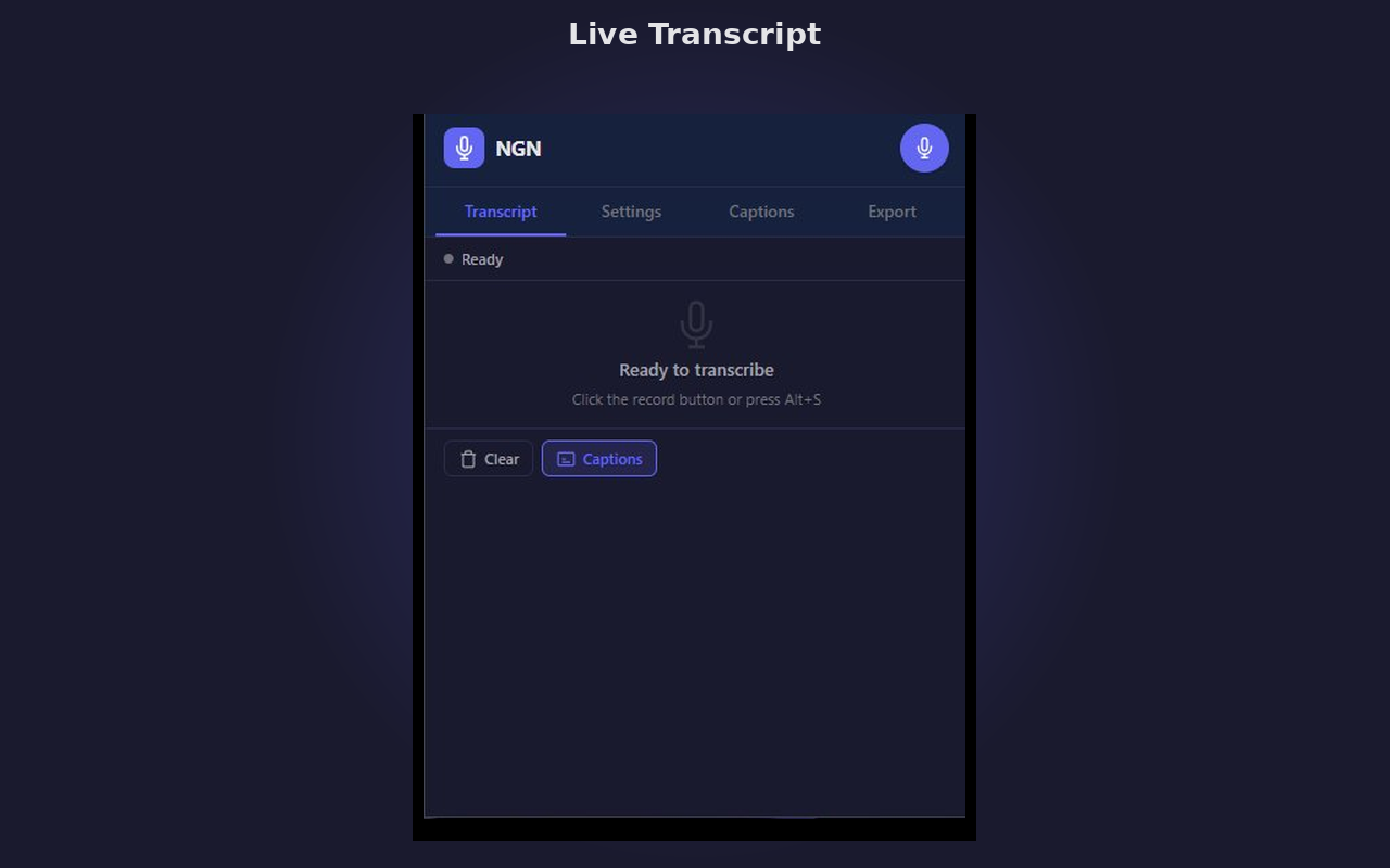 NGN – AI Audio Transcription gallery image