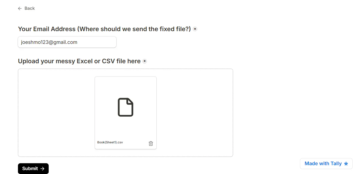 Excel CSV character Repair Tool gallery image