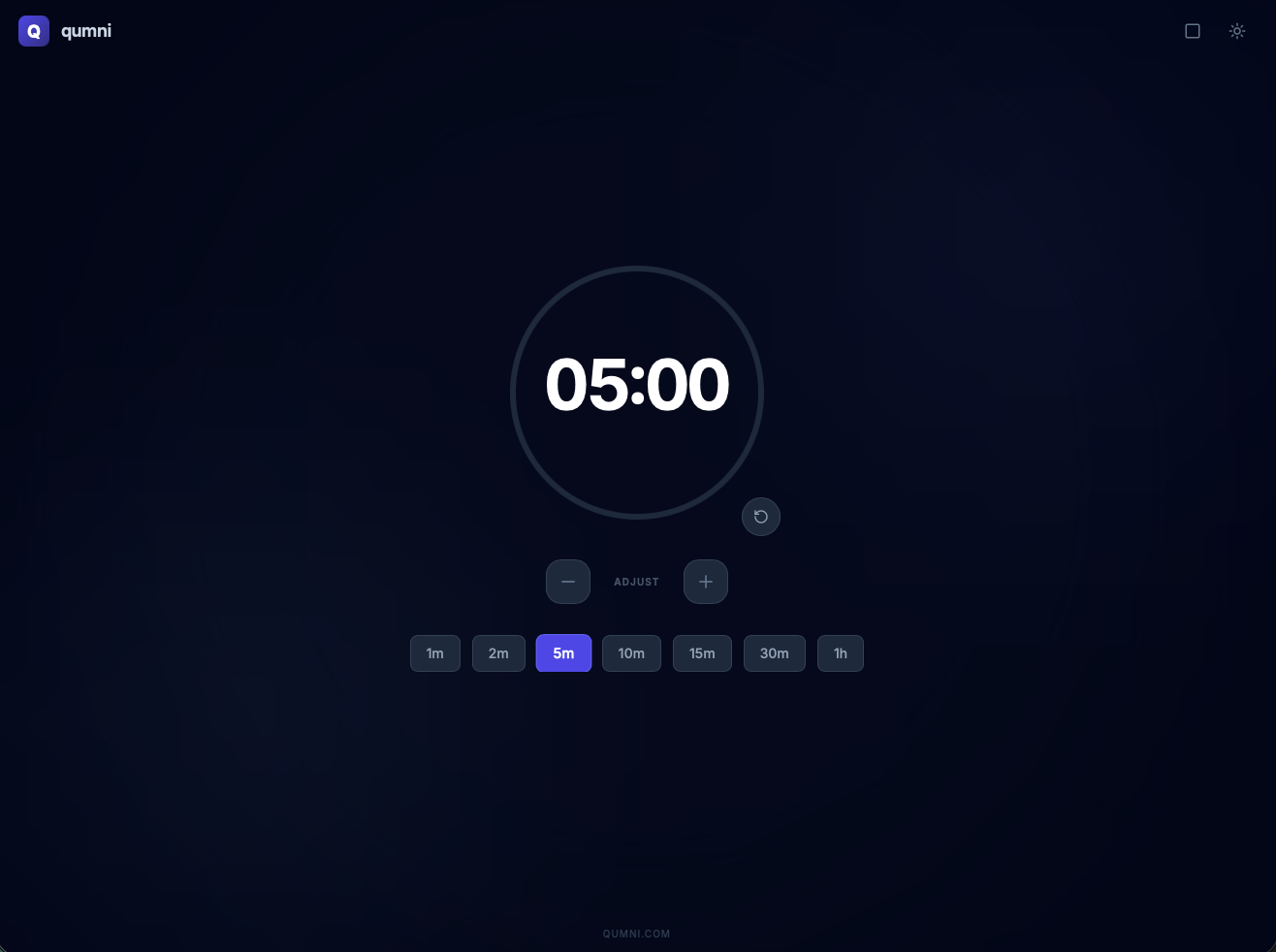 Qumni - Main product screenshot demonstrating key features and user interface