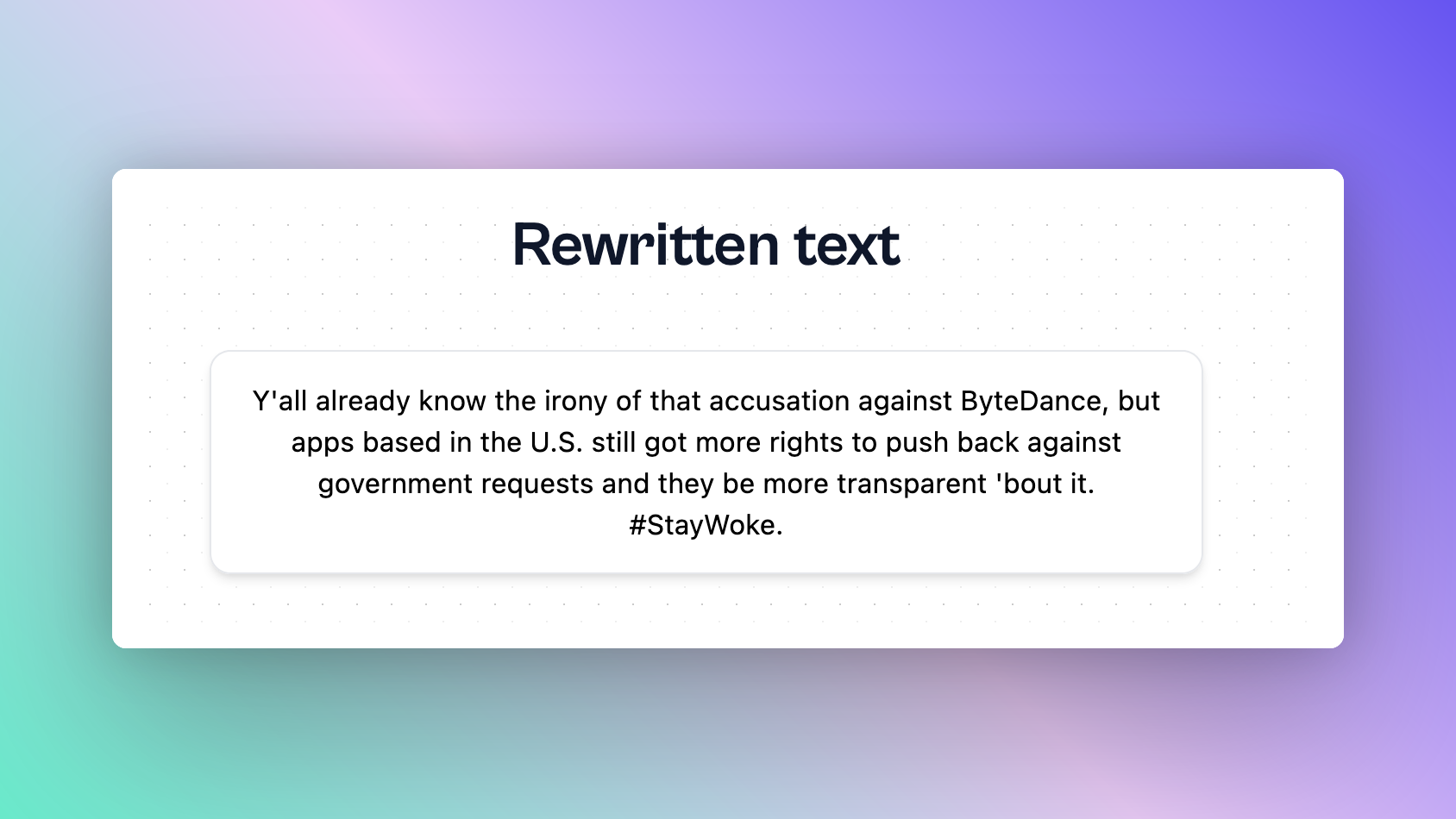 Gen Z Translator And 22 Other AI Tools For Text rewriting