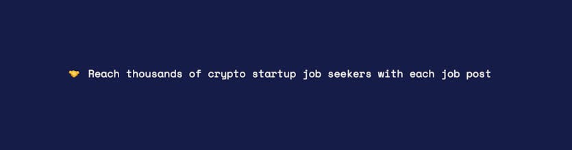 Crypto Startup Jobs gallery image