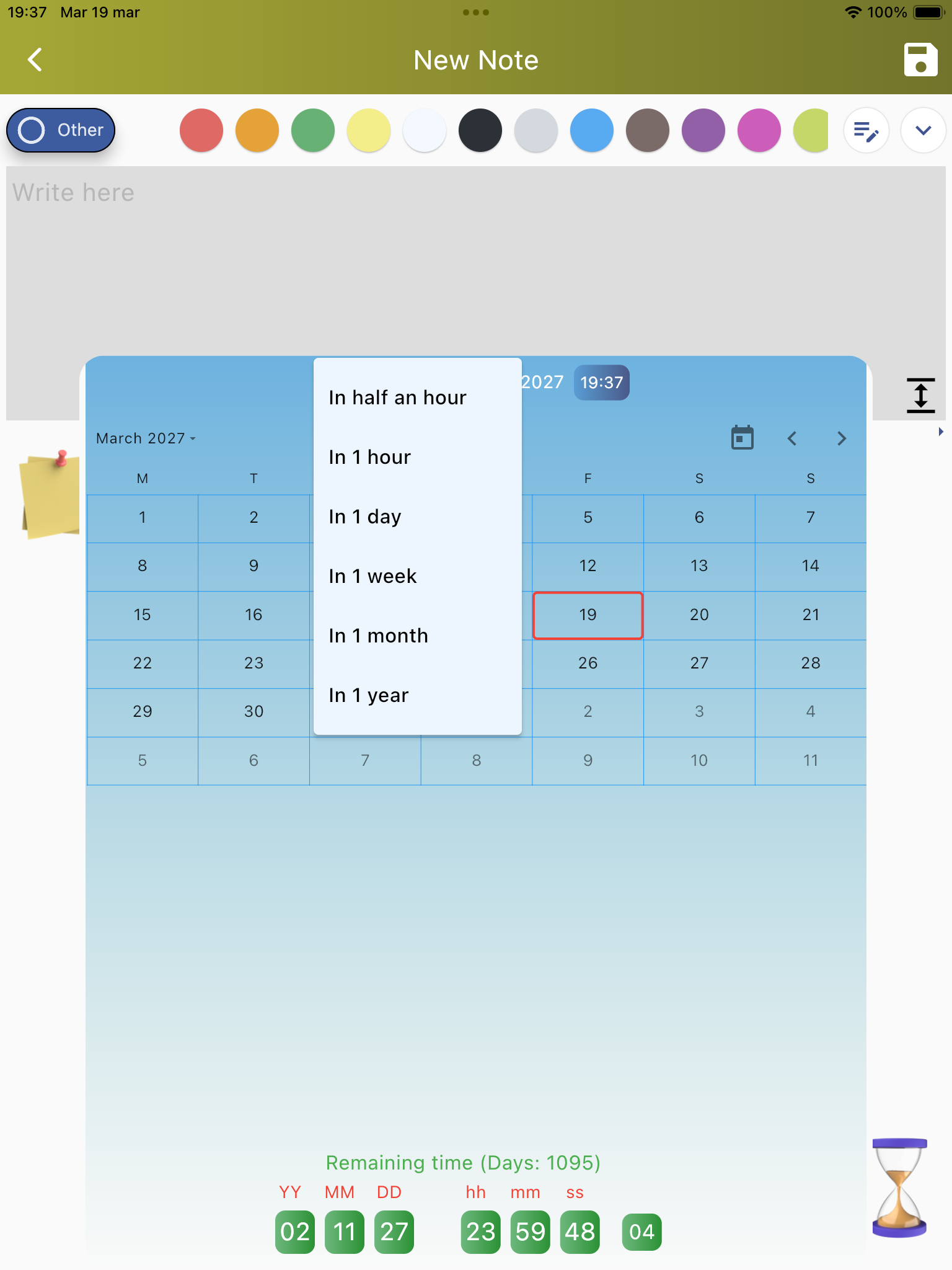 Expinotes - Schrijf freehand -notities met vervaldatums media 2
