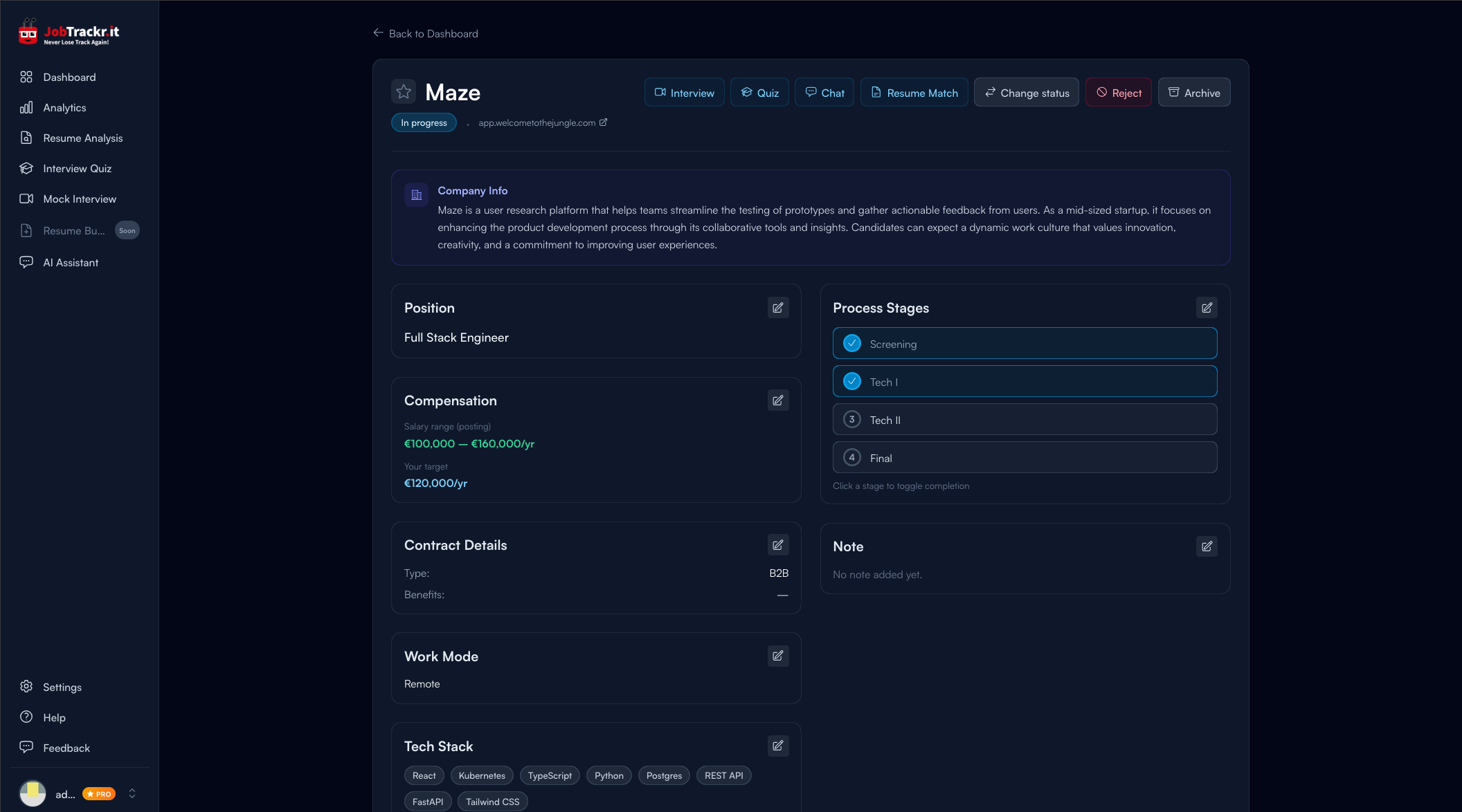 JobTrackr.it gallery image