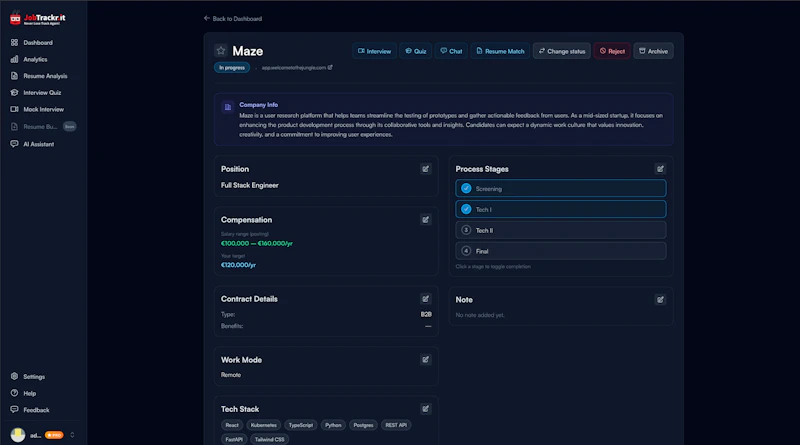 JobTrackr.it screenshot 4