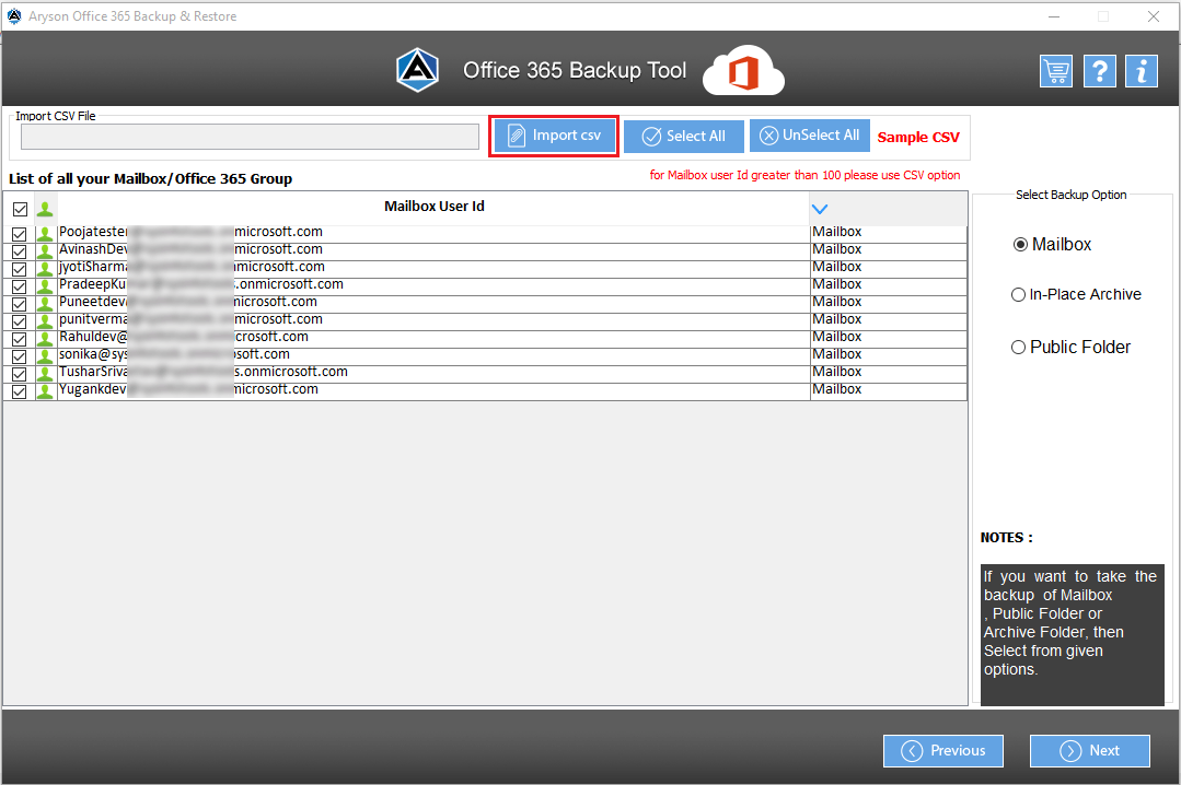 Office 365 إلى Office 365 Migration Tool media 5