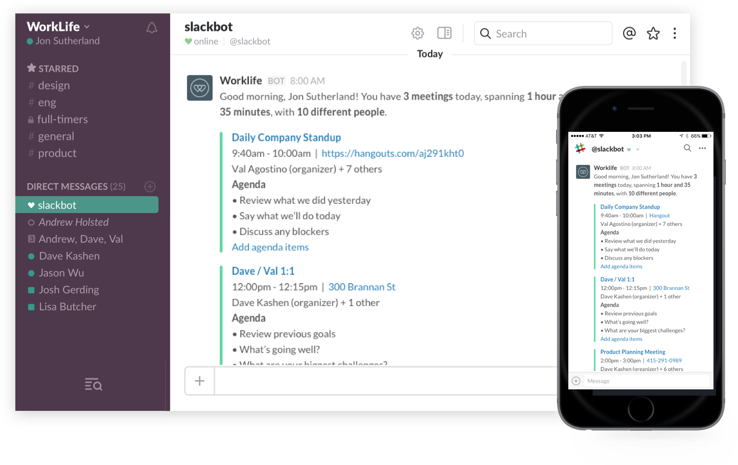 Worklife Slackbot gallery image