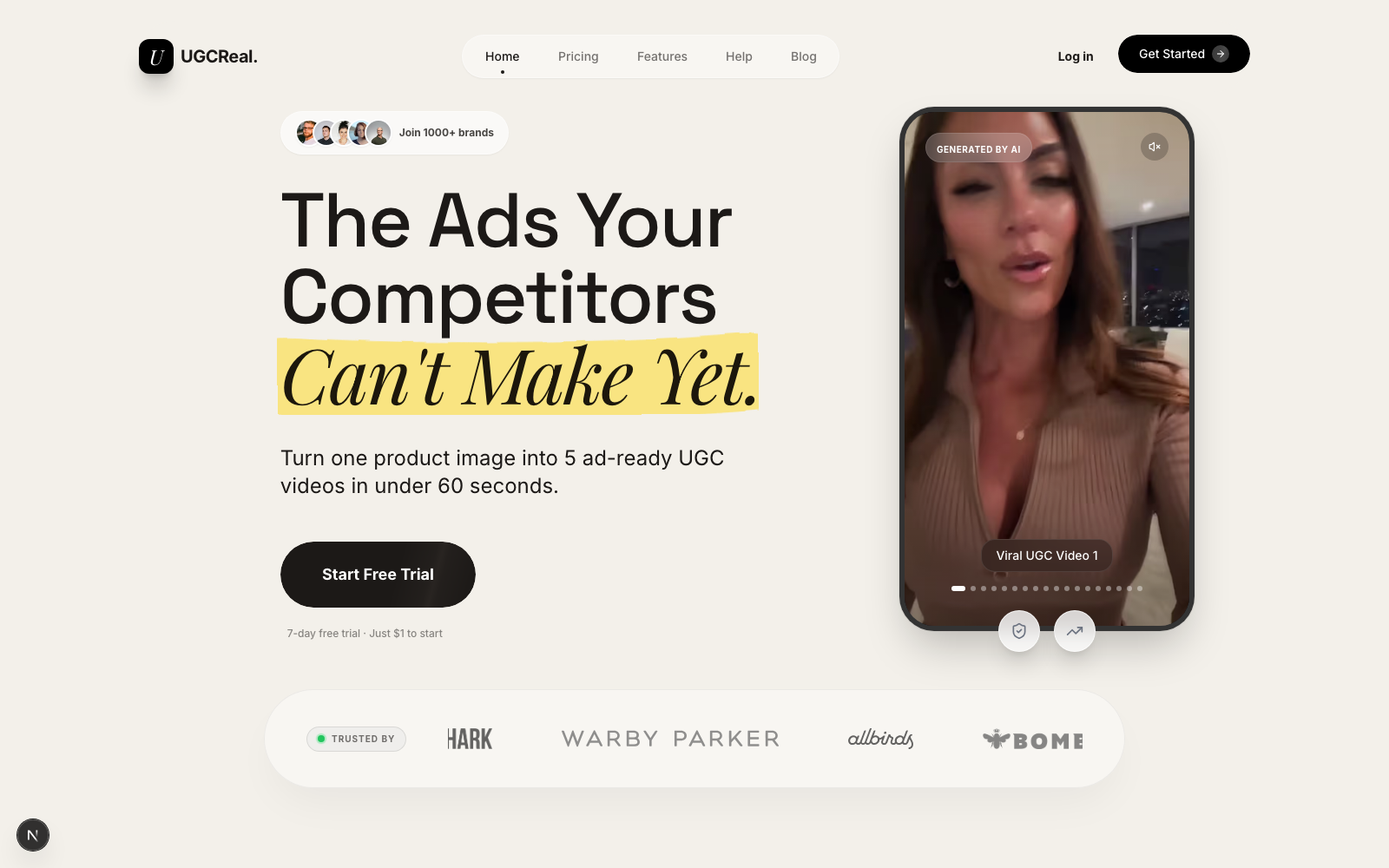 UGCReal — AI UGC That Looks Humanly Real gallery image