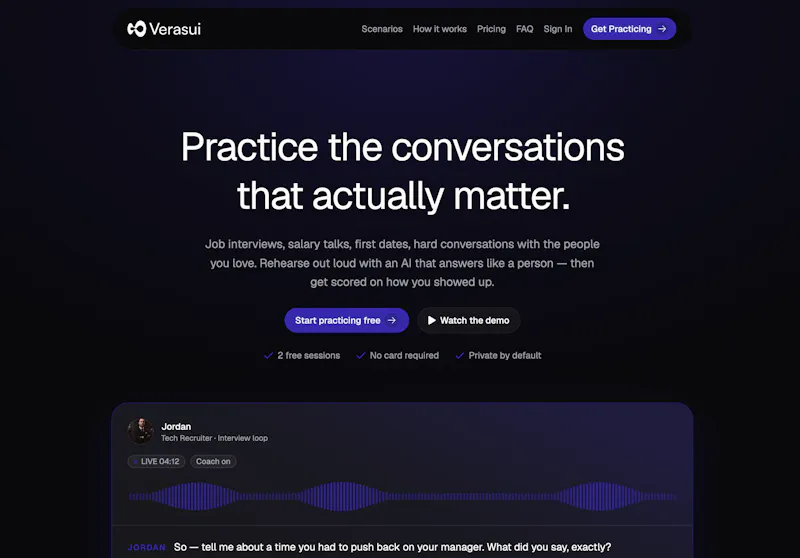 Verasui screenshot 2
