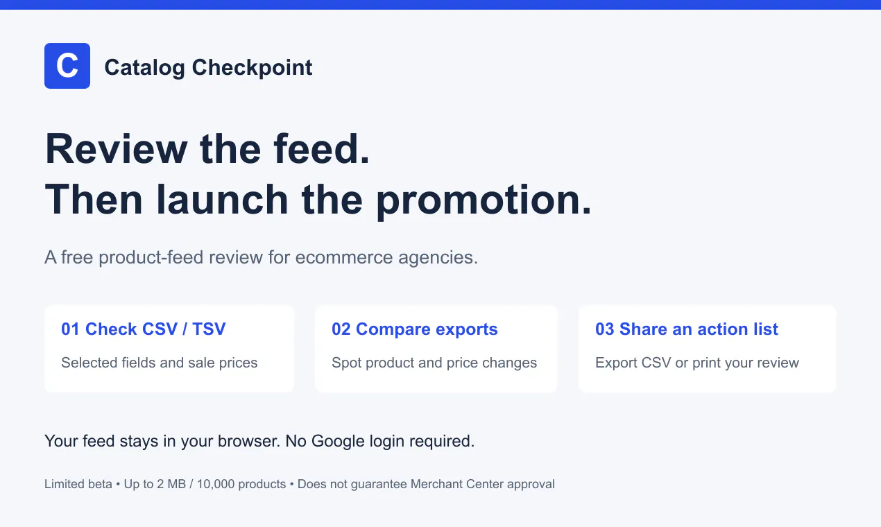 Catalog Checkpoint gallery image