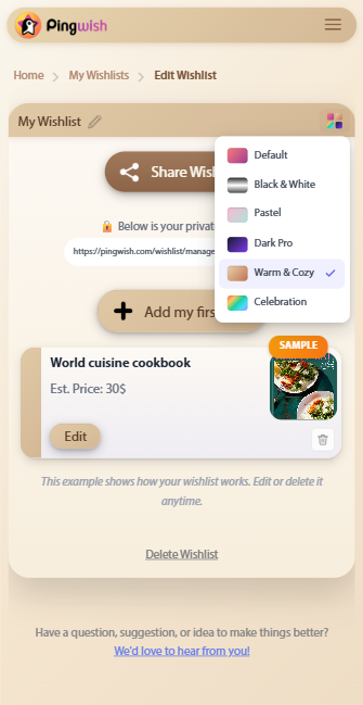 Pingwish gallery image