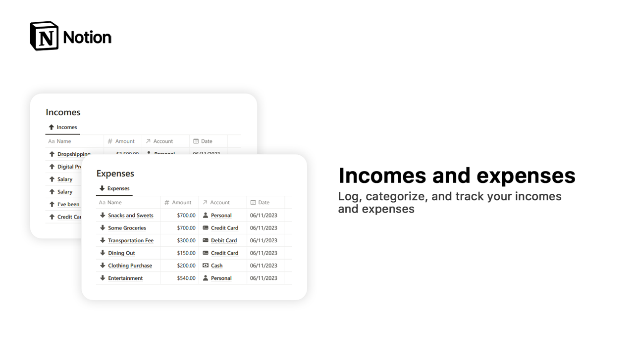 Notion Money Manager media 2