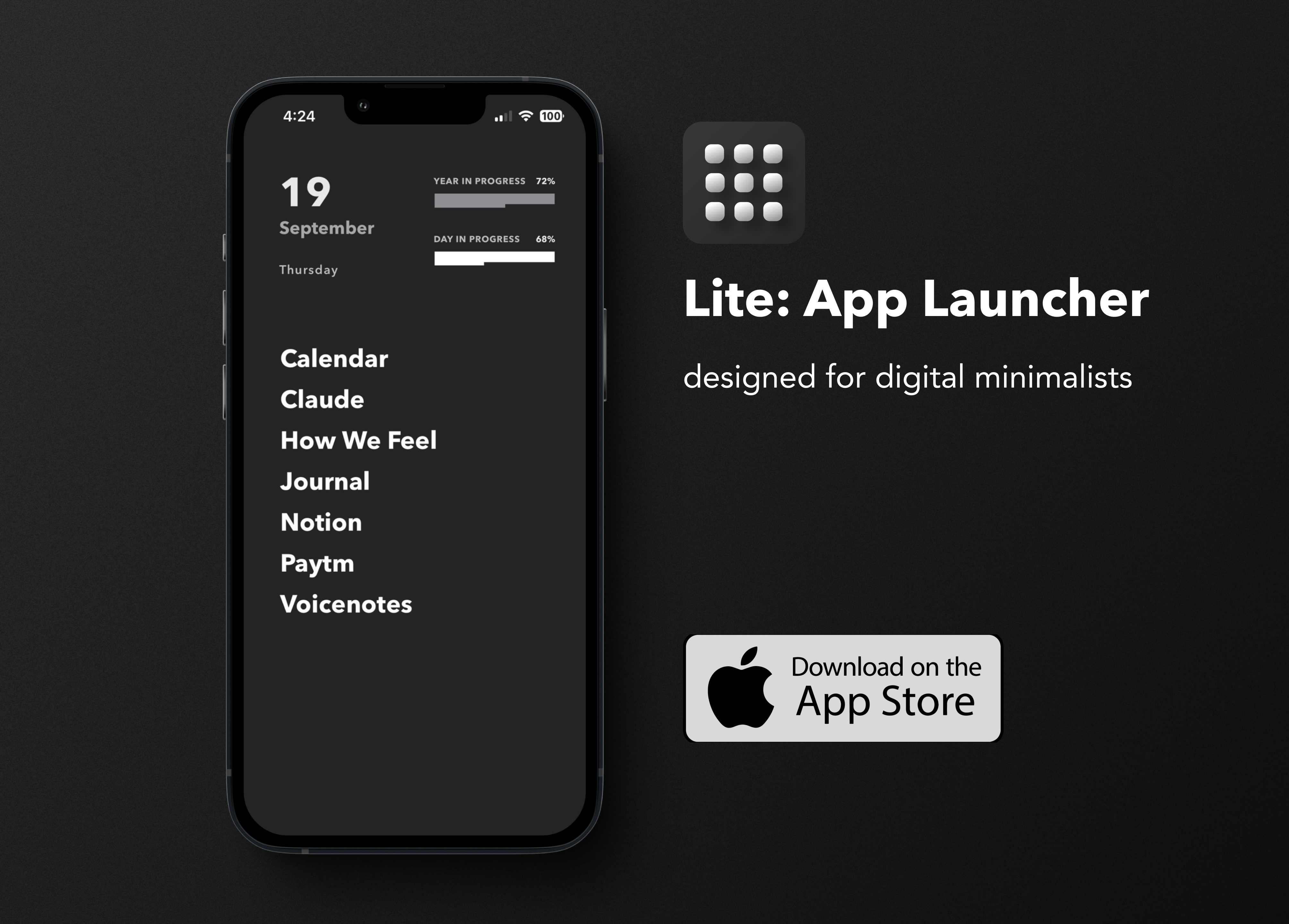 startuptile Lite: App Launcher-A minimal app launcher for your iPhone.