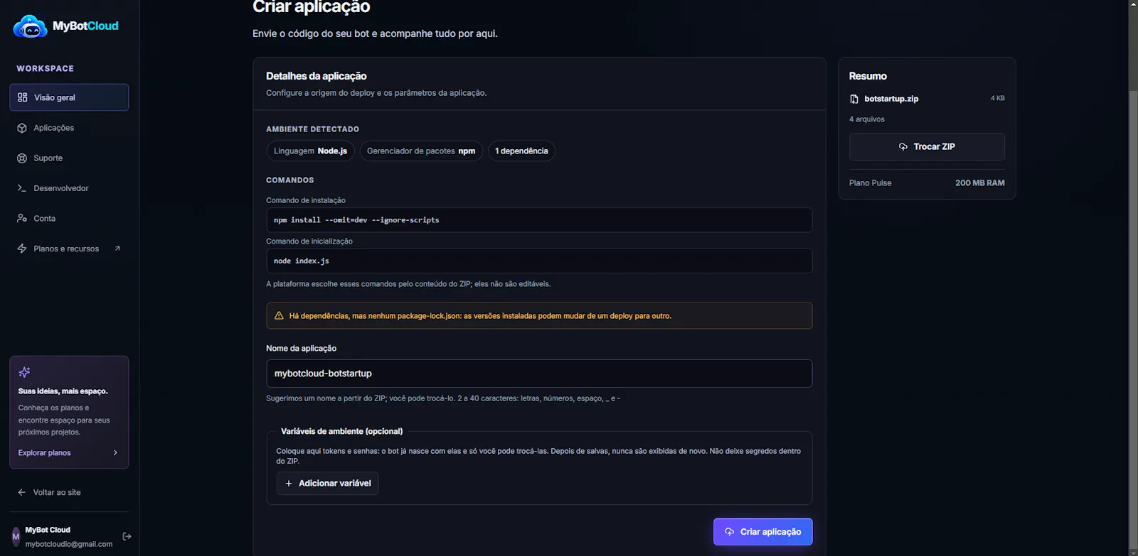 MyBotCloud screenshot 2