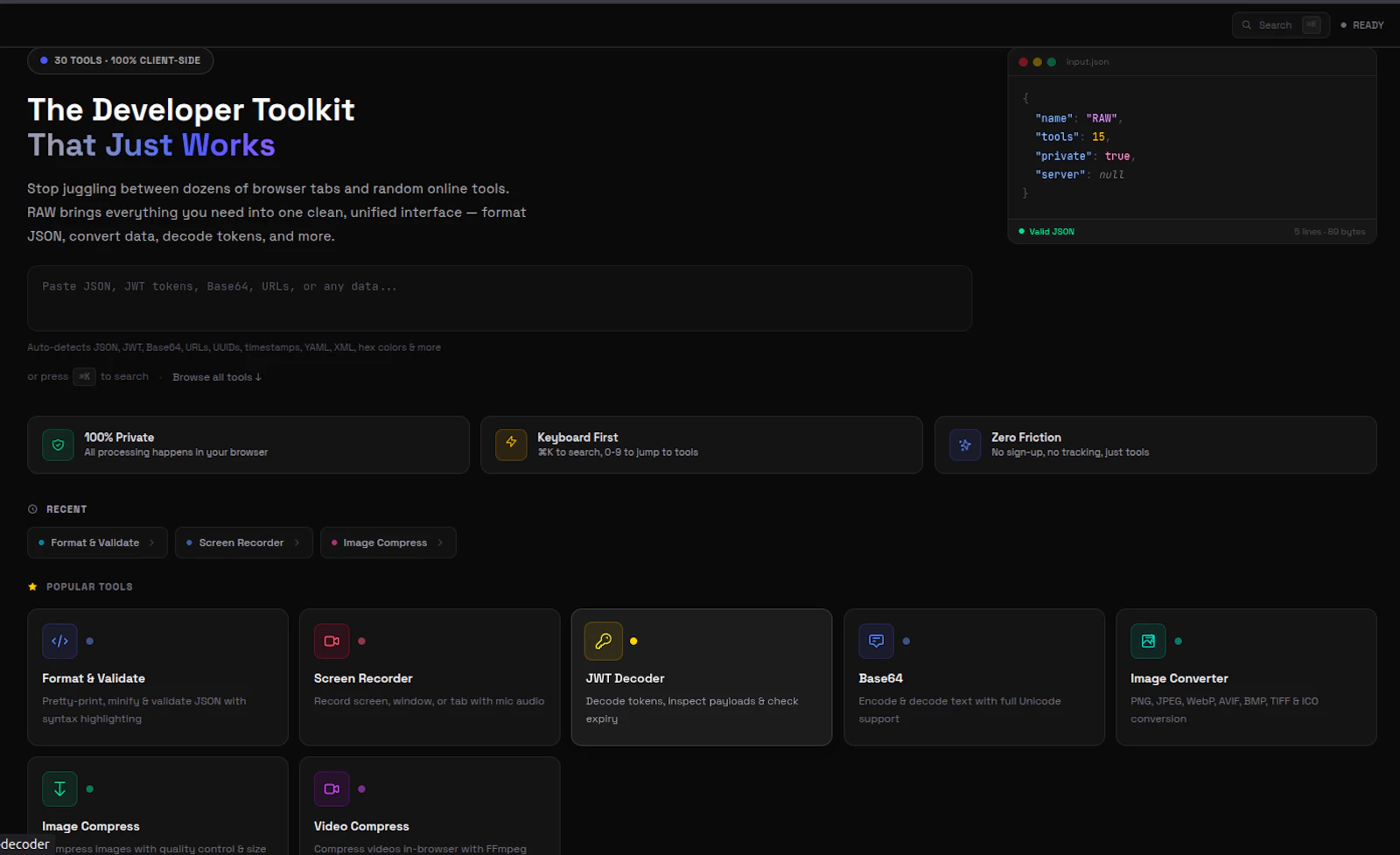RAW - Developer Toolkit screenshot 2