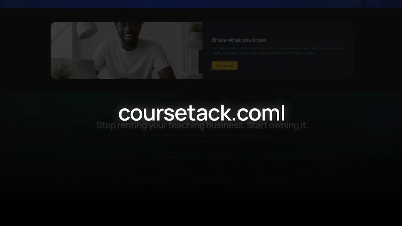 Coursetack screenshot 1 (video preview)