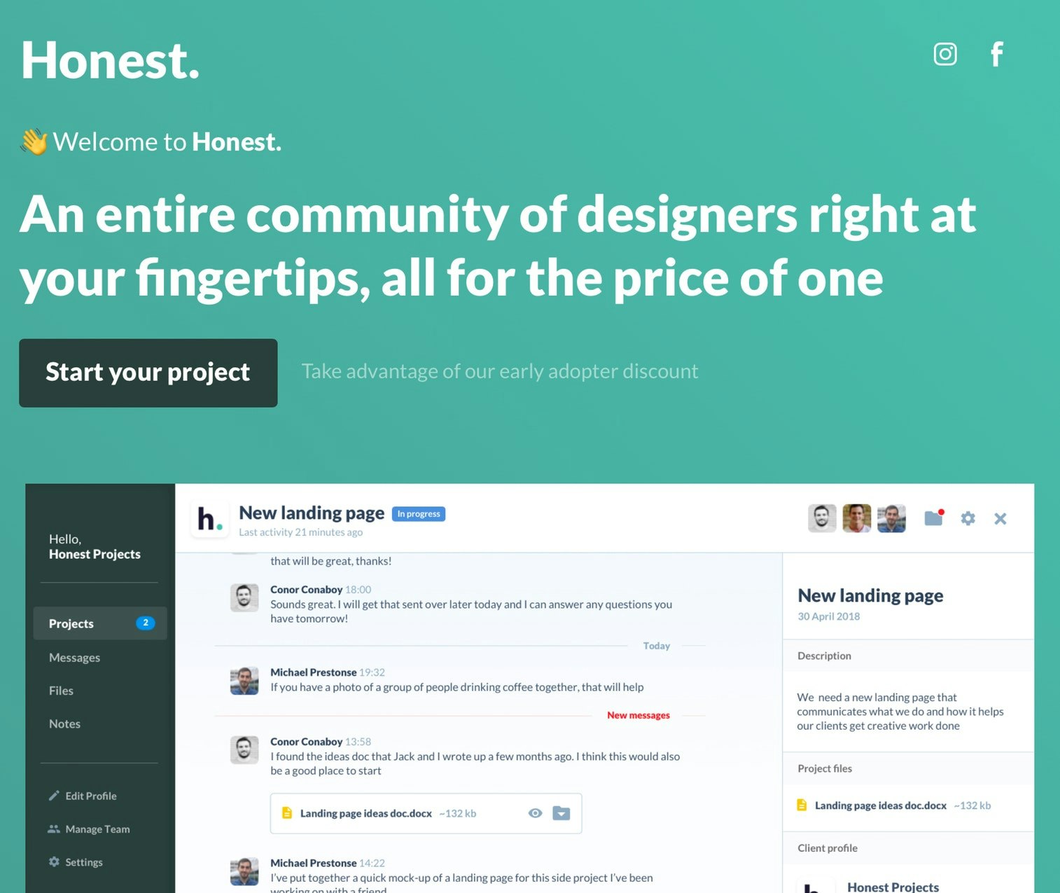 Honest Projects gallery image