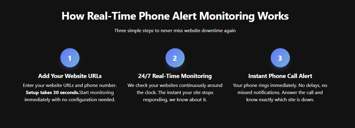 SiteIsDead.dev - Screenshot 2 showing product features and functionality