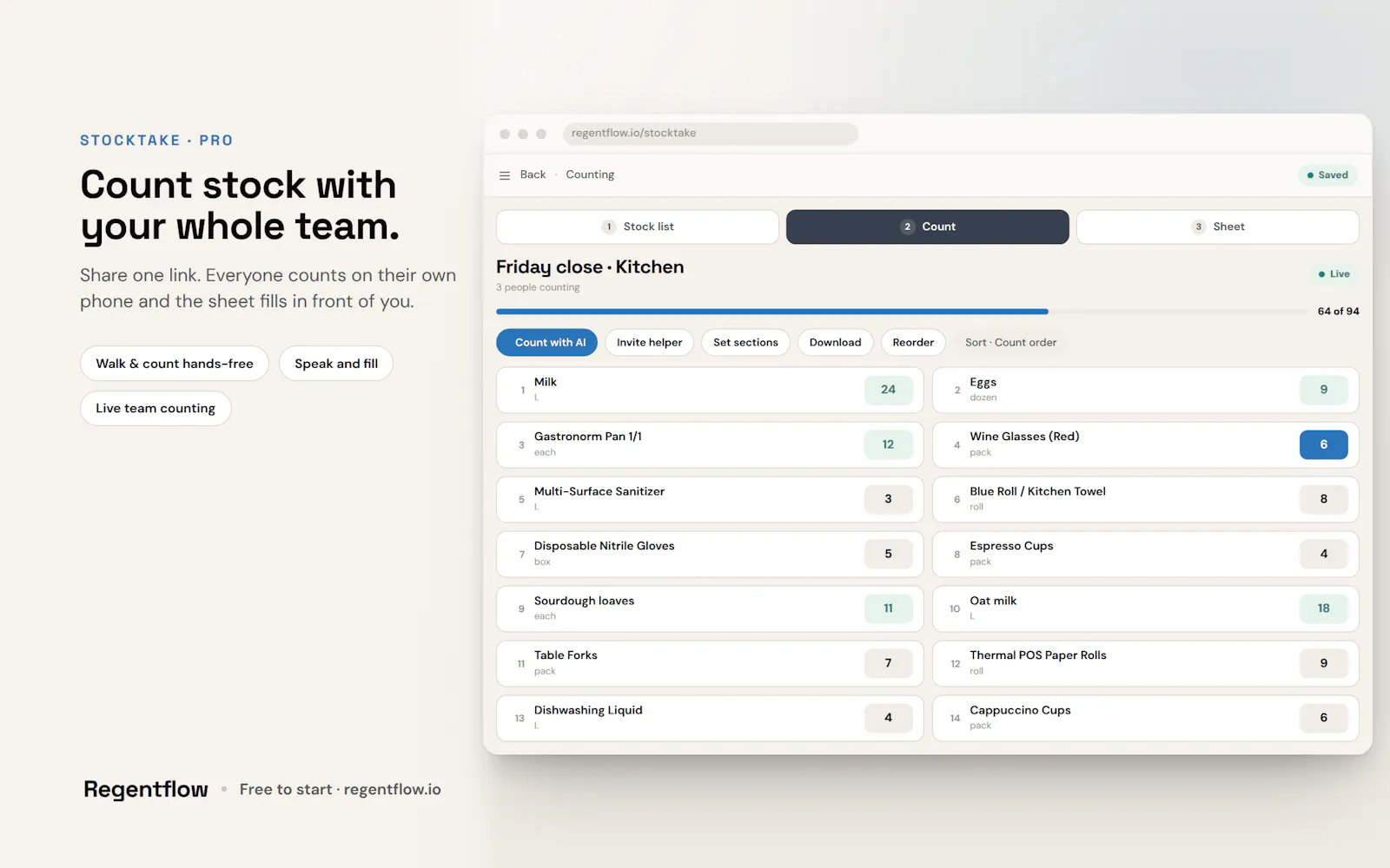 Regentflow screenshot 1