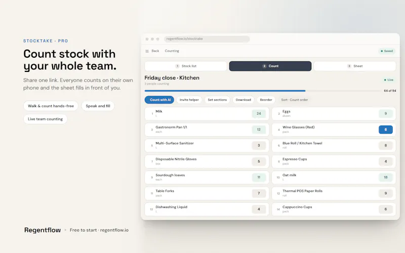 Regentflow screenshot 1