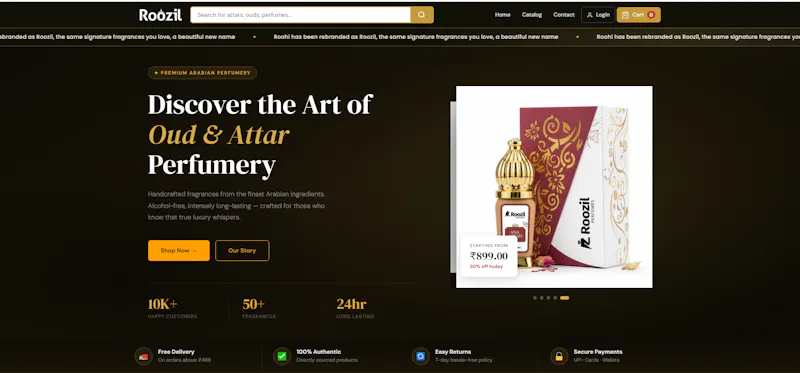 Roozil Perfumes screenshot 1