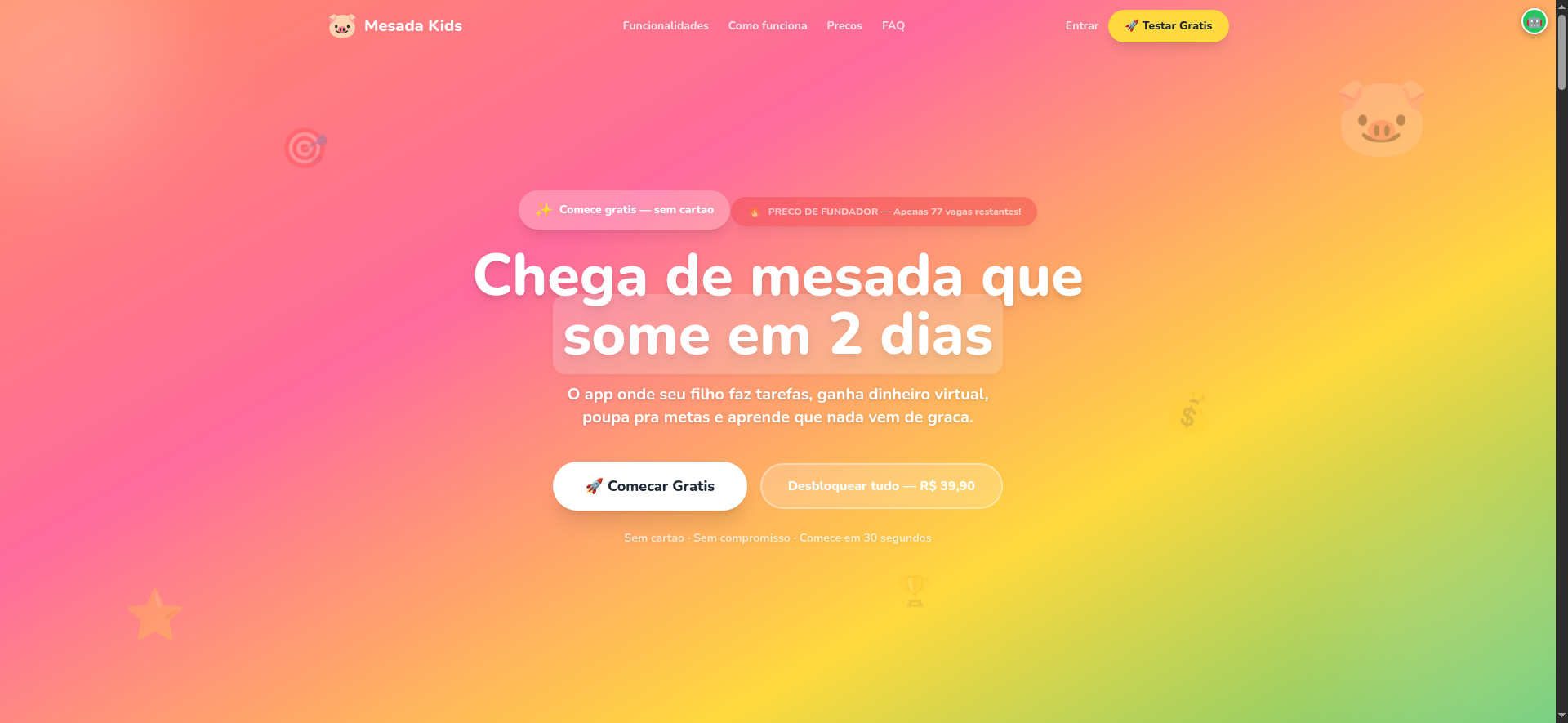Mesada Kids - Main product screenshot demonstrating key features and user interface