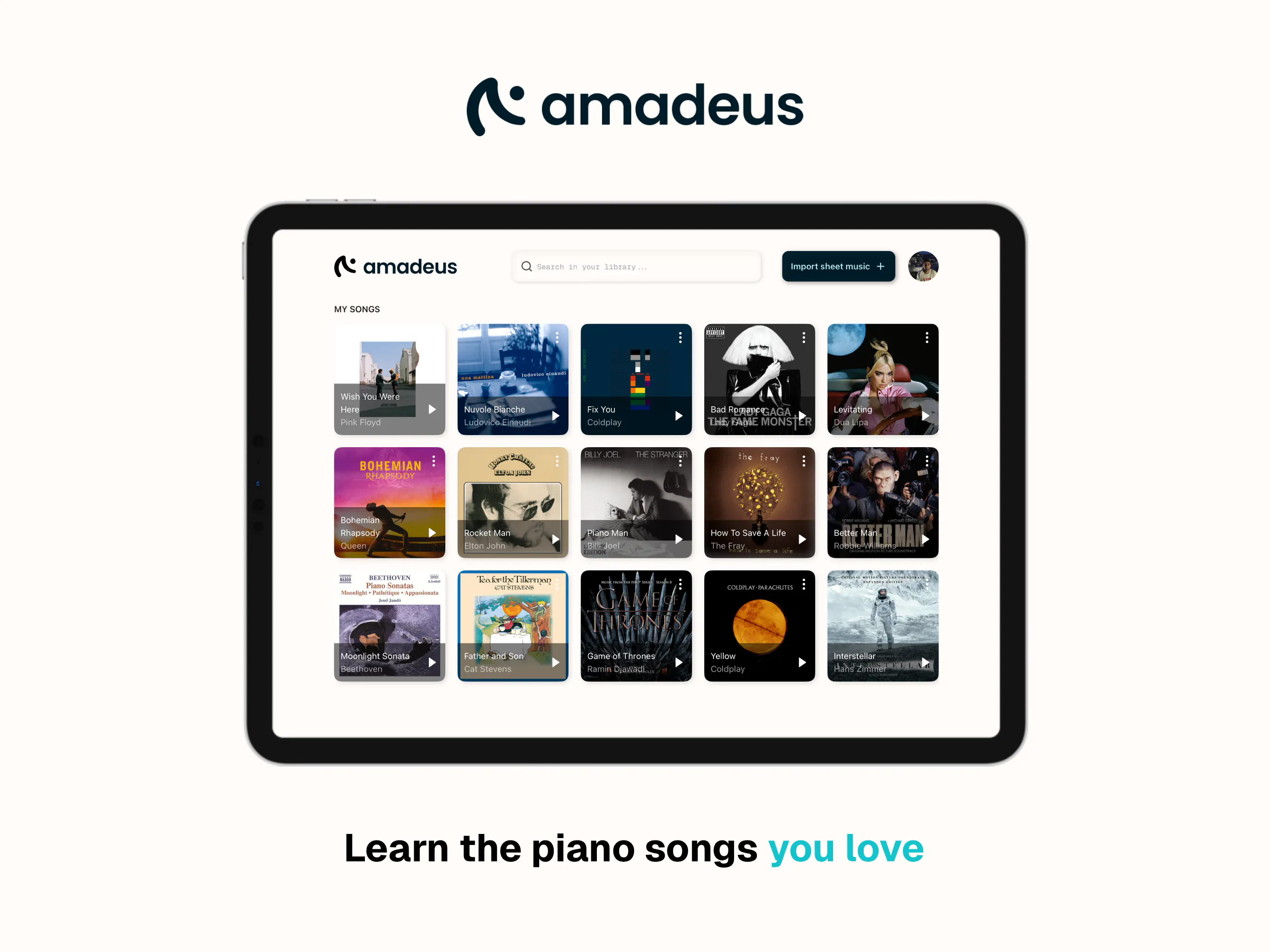 Amadeus: Learn Any Piano Song | Product Hunt