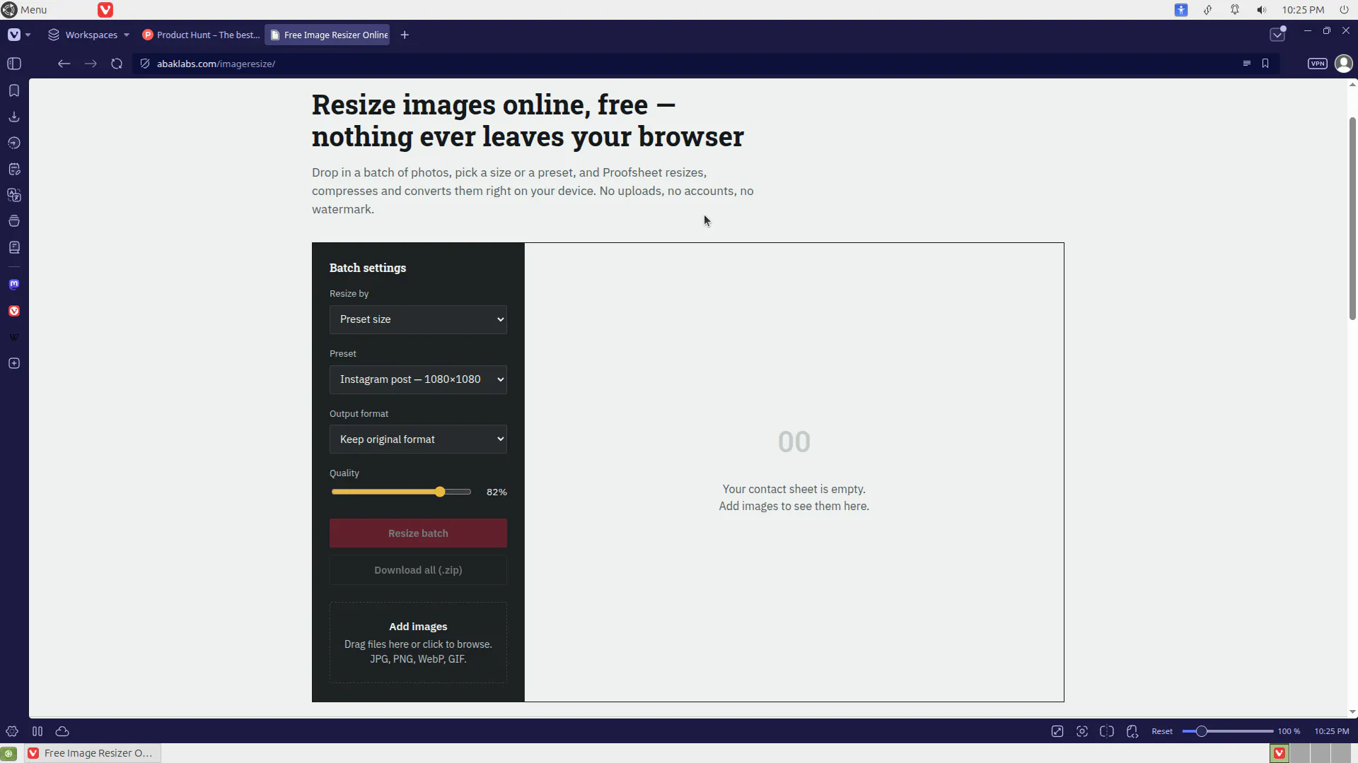 Abaklabs Free & online image resizer gallery image