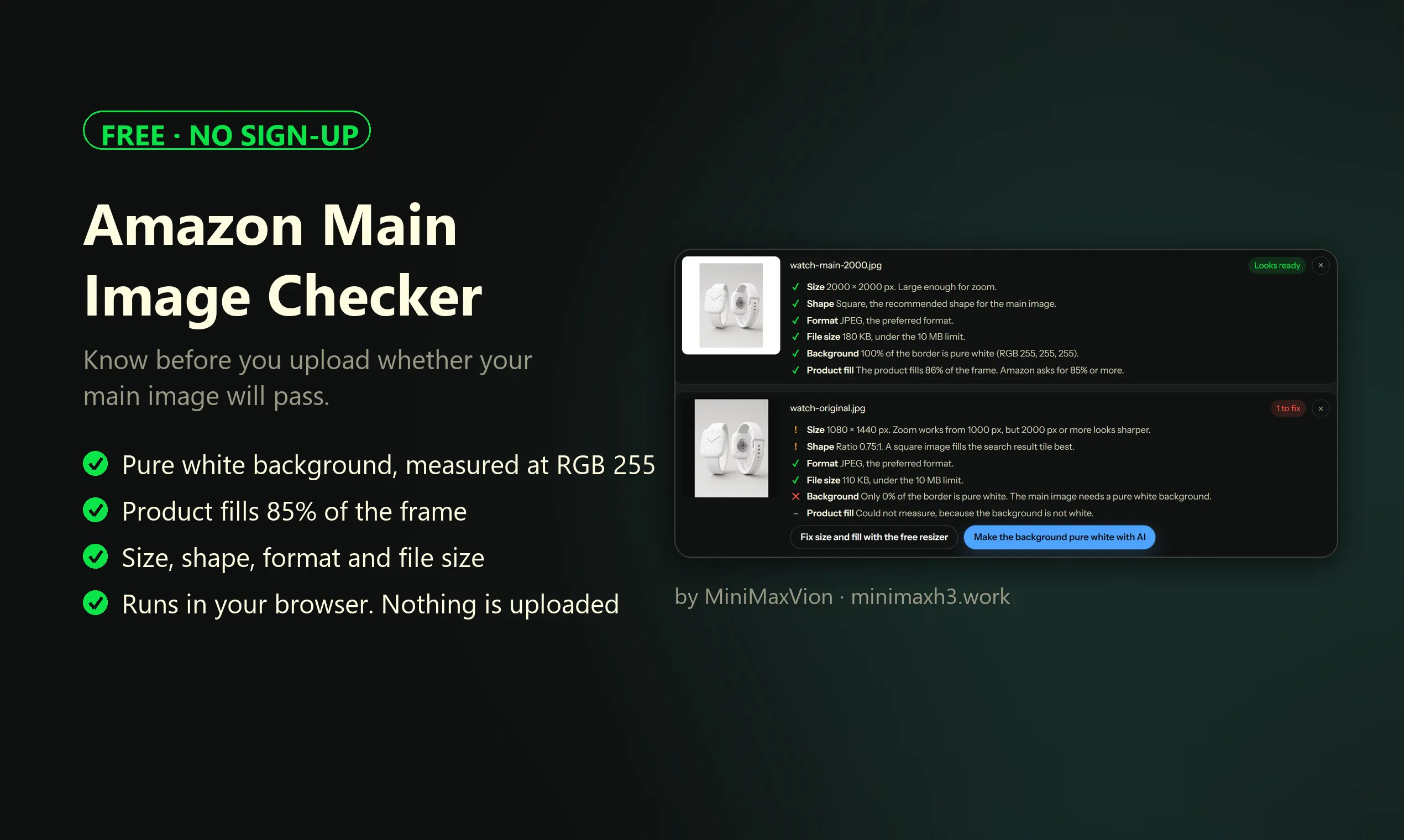 Amazon Main Image Checker gallery image