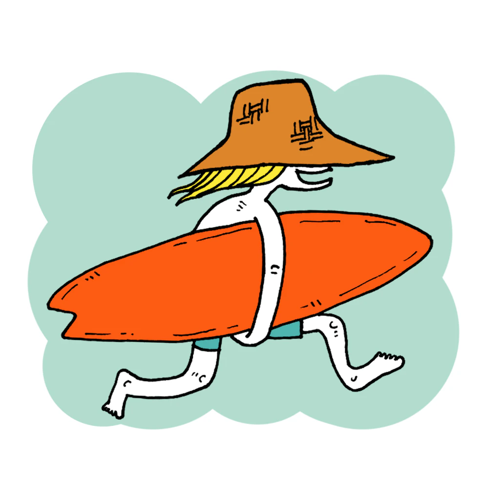 Just Surfing Stickers for iPhone