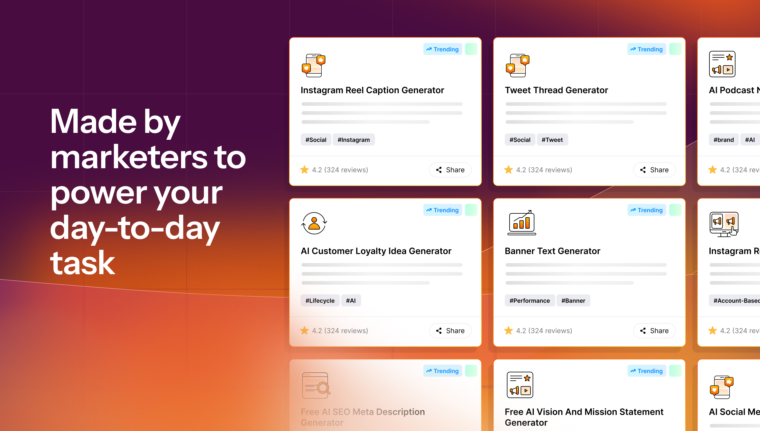 Marketing Agents Squad - Screenshot 3 showing product features and functionality