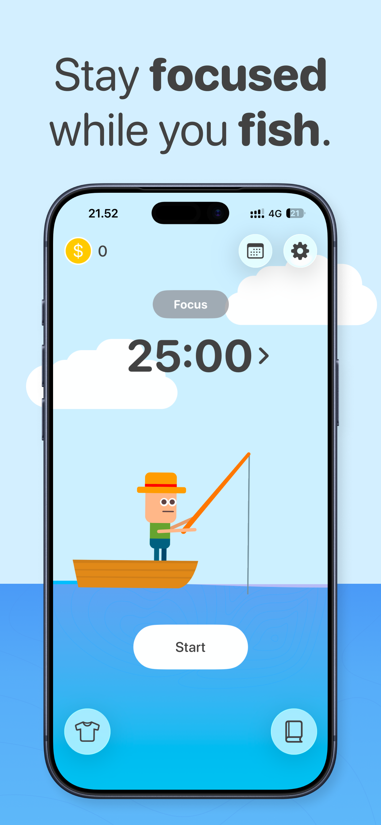 Pomofish: Pomodoro Timer - Screenshot 2 showing product features and functionality