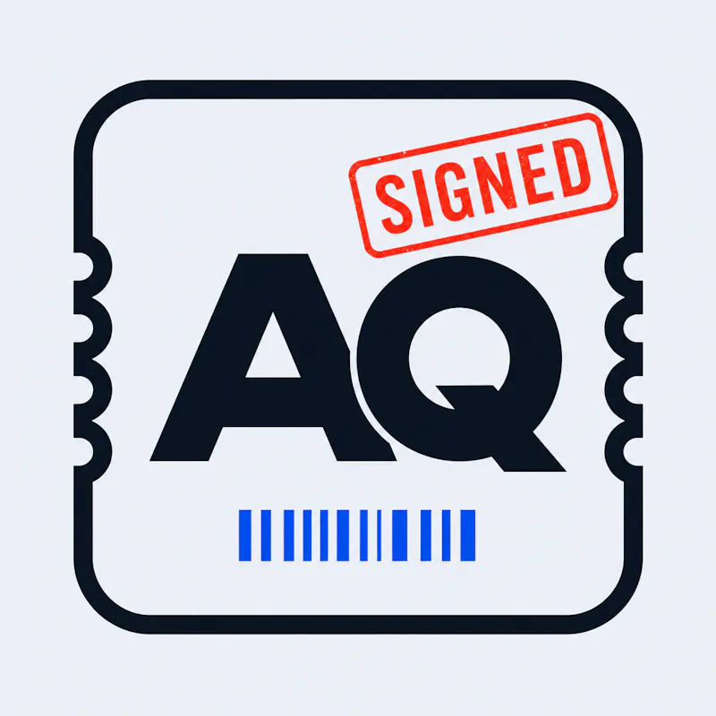 AdmitiQ - signed, expiring tokens screenshot 1