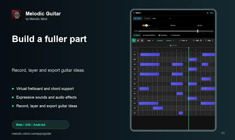 Melodic Guitar screenshot 3