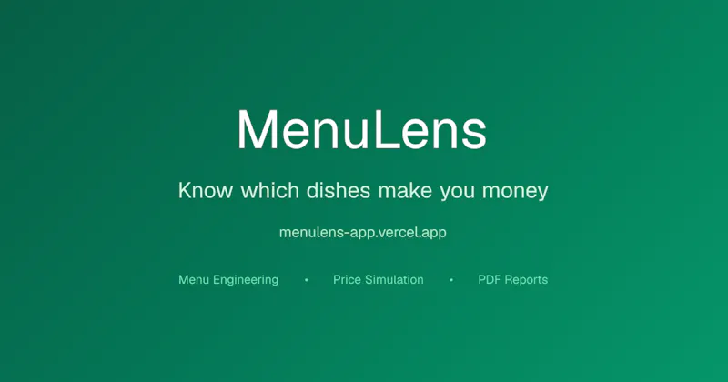 MenuLens screenshot 2
