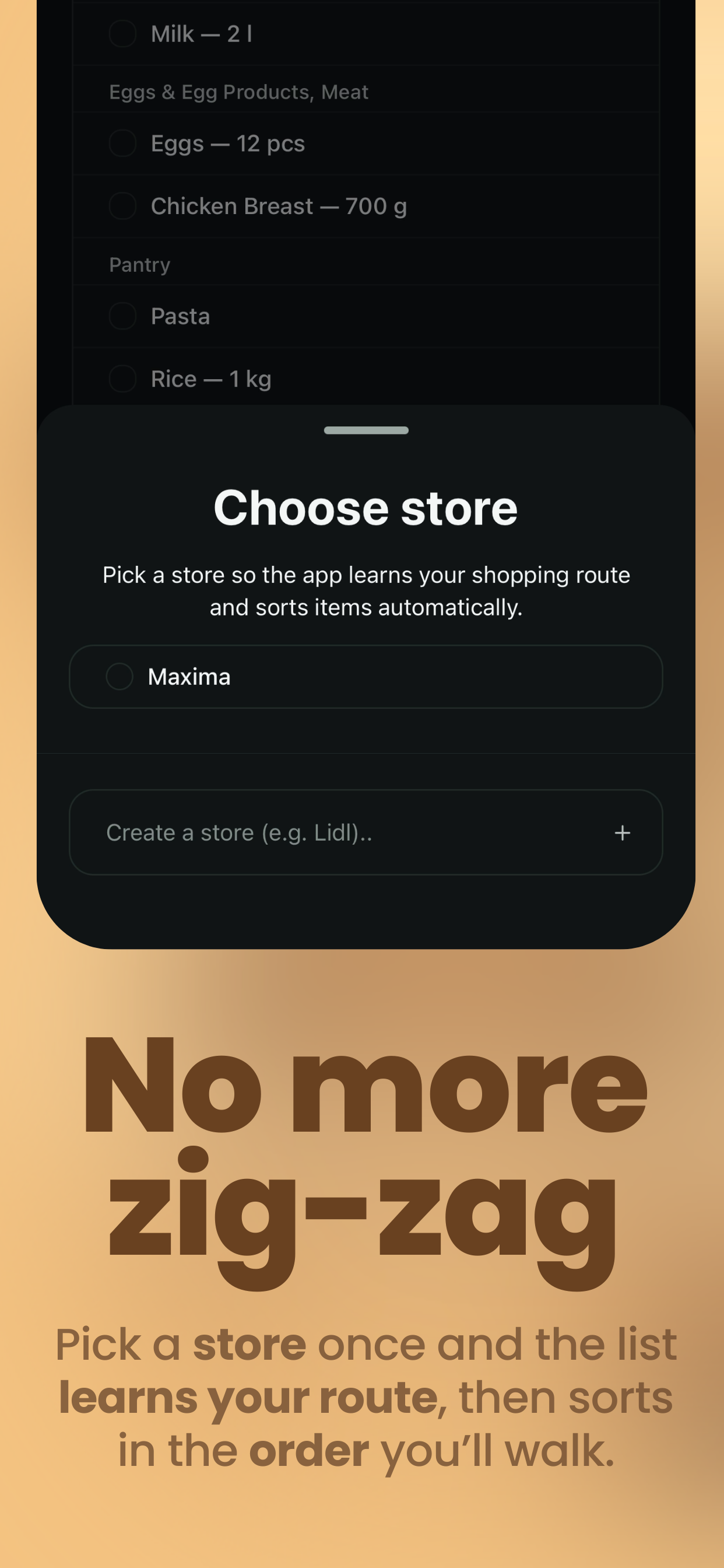 Almost Out: Smart Groceries List - Screenshot 5 showing product features and functionality