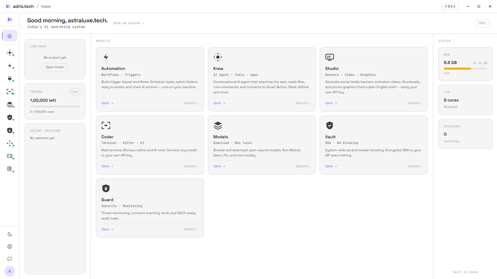 adris.tech screenshot 1
