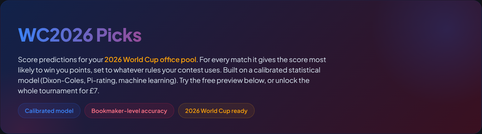 WC26 Picks gallery image