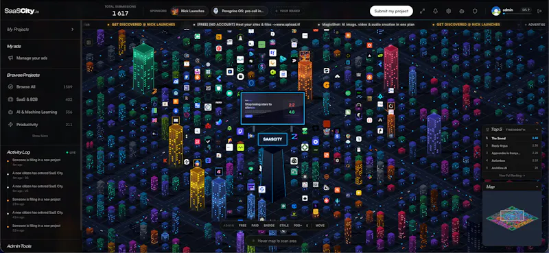 SaaSCity.io screenshot 2