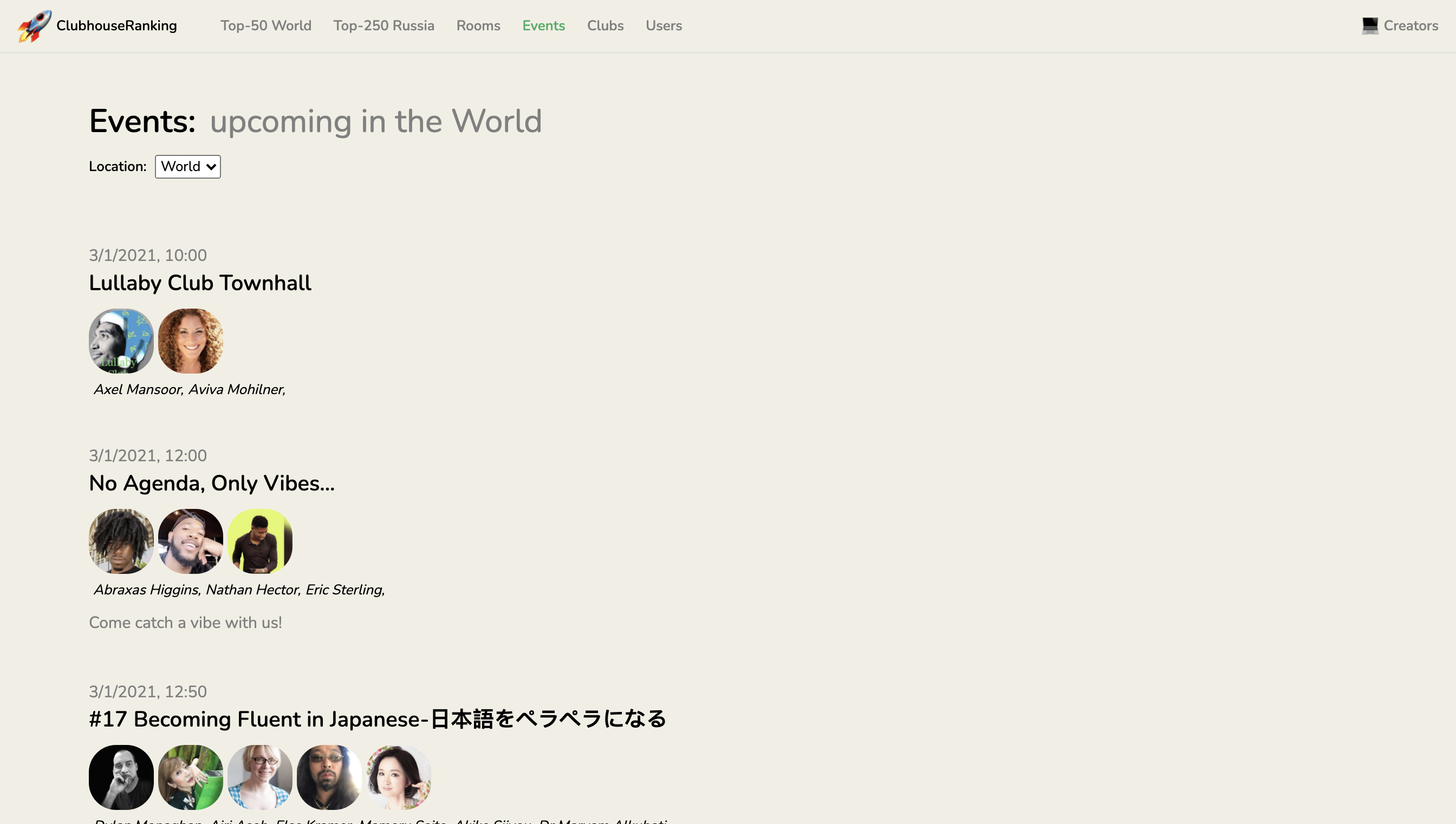 ClubhouseRanking gallery image