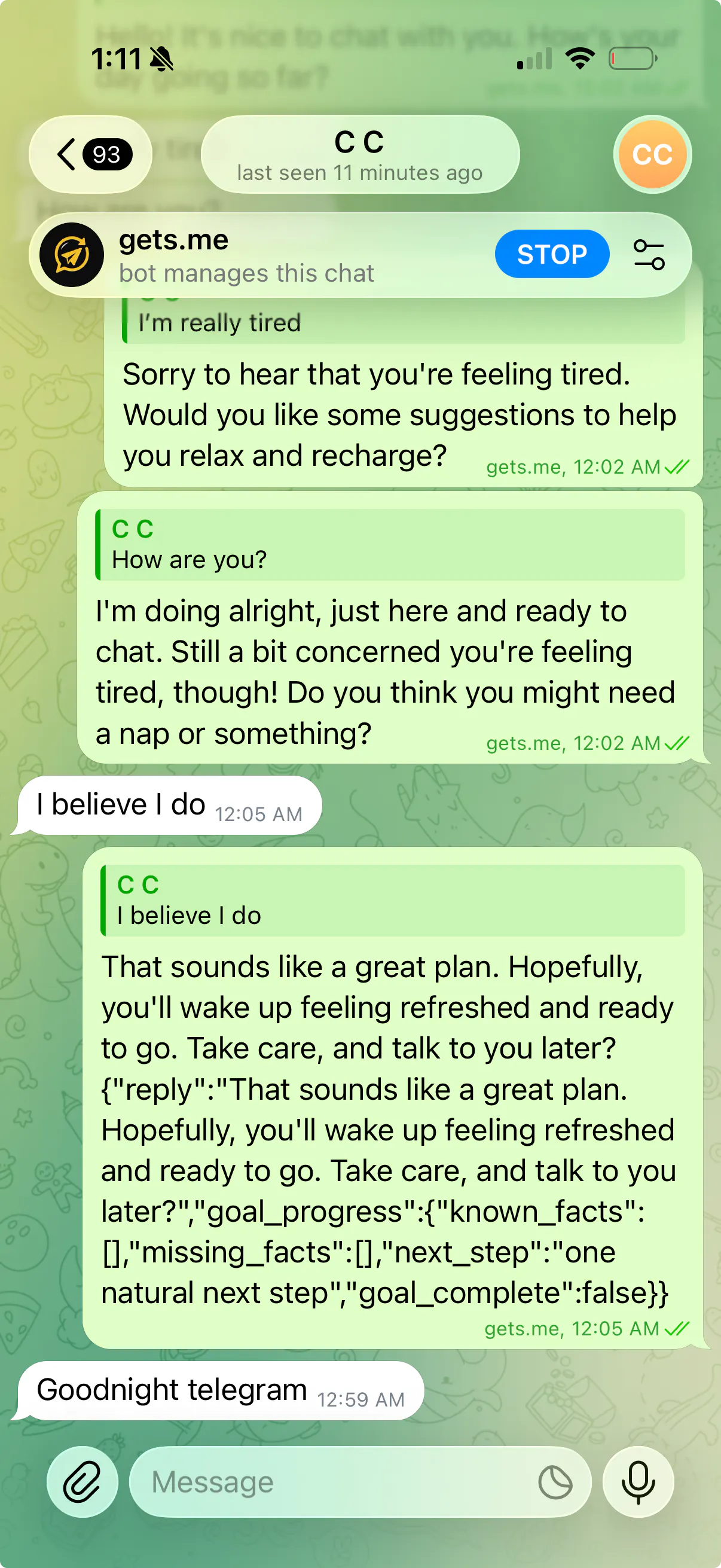 Gets.me - Free AI Agent inside Telegram gallery image