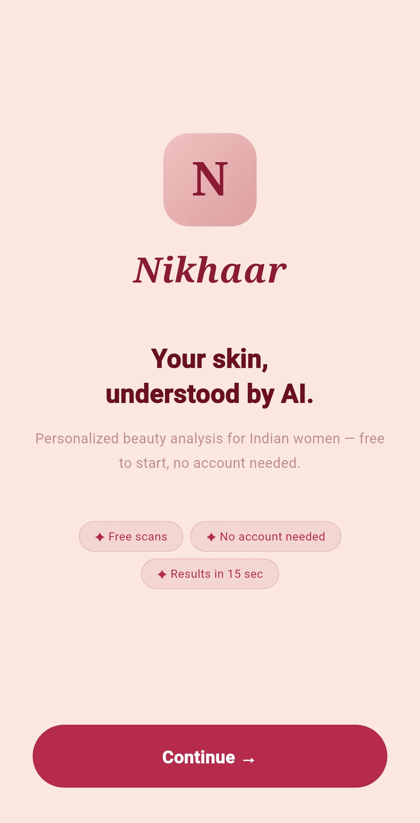 Nikhaar AI: Beauty Scanner screenshot 2