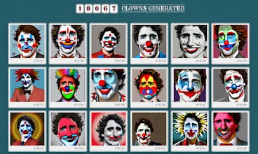 Justin Trudeau Clown Generator gallery image