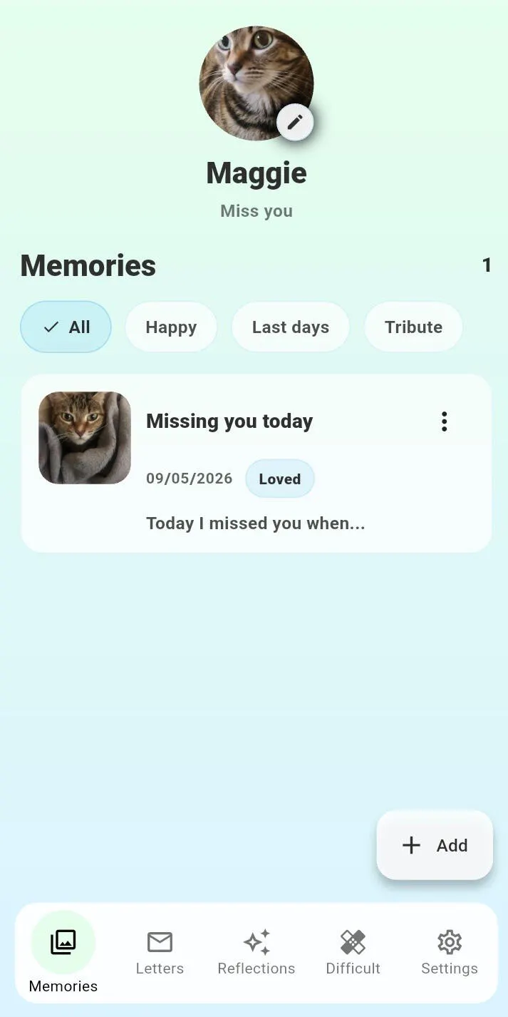 AI Pet Loss companion gallery image